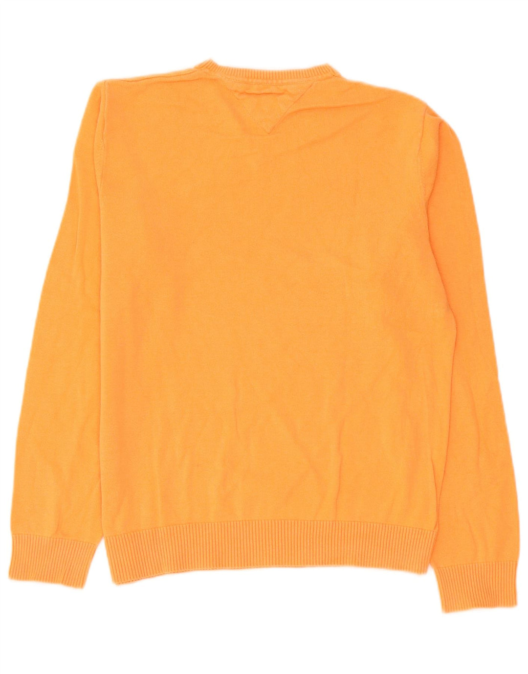 Tommy Hilfiger Pull Col V Homme Orange Moyen Coton