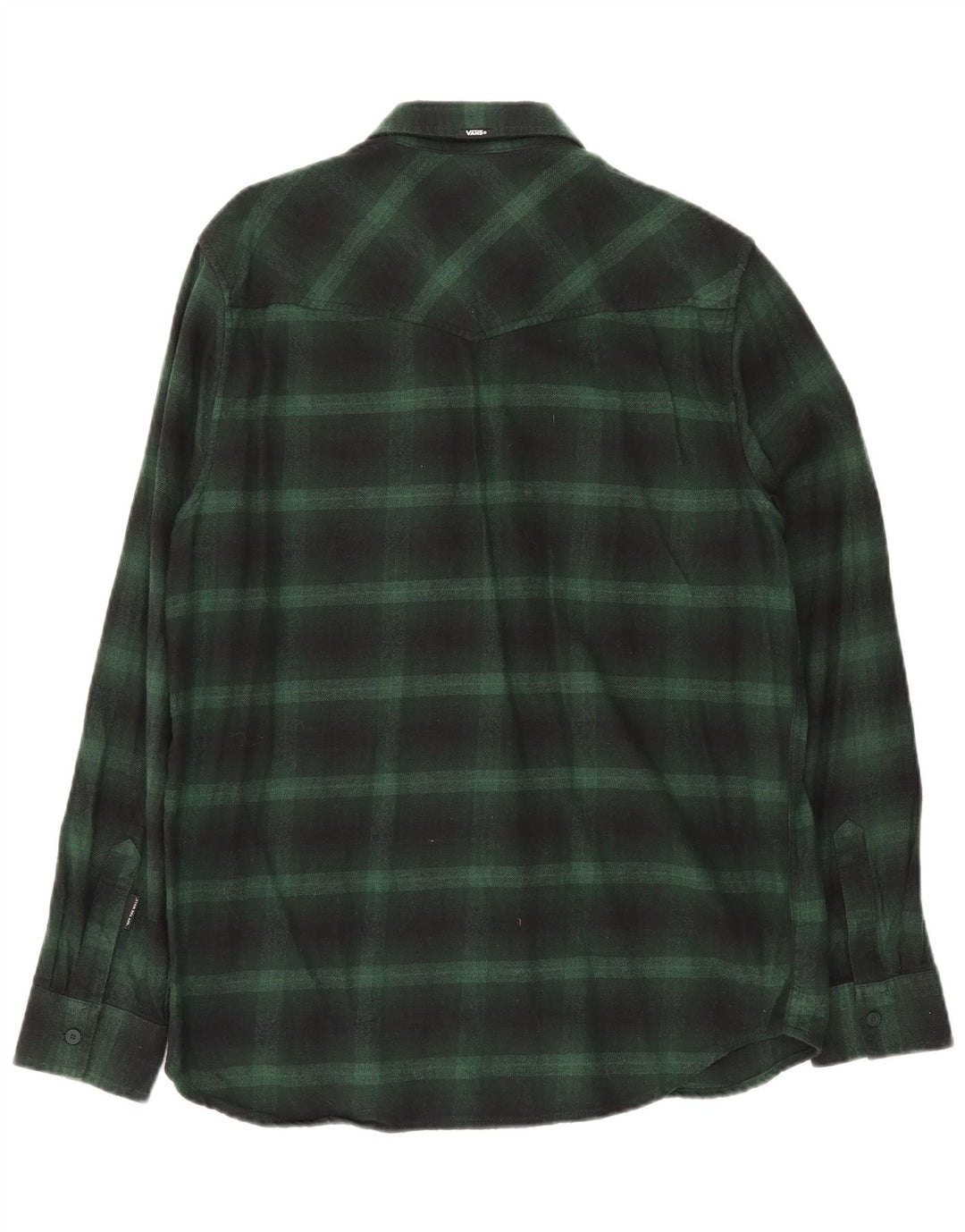 VANS Chemise en flanelle pour homme en coton à carreaux vert moyen