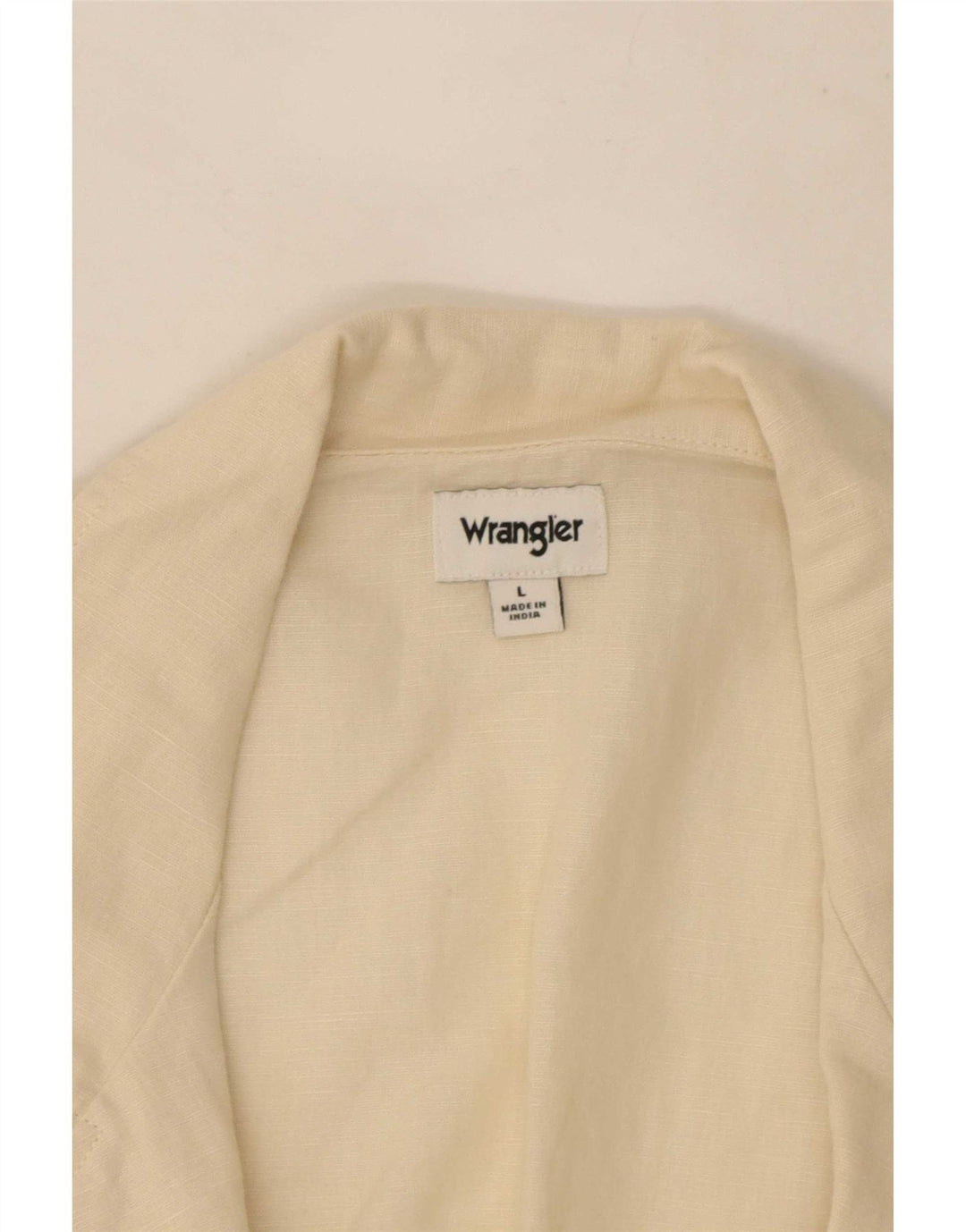 Wrangler Chemise surdimensionnée à manches courtes pour femme UK 16 Large Blanc cassé