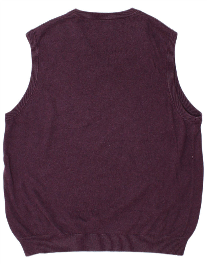 Marks & Spencer Débardeur pour homme en coton bordeaux Taille L
