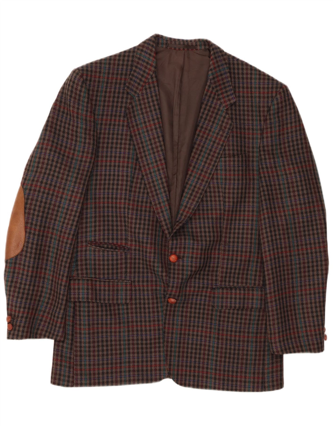 MARIO BARUTTI Veste Blazer Homme UK 40 Grand Pied-de-Poule Multicolore