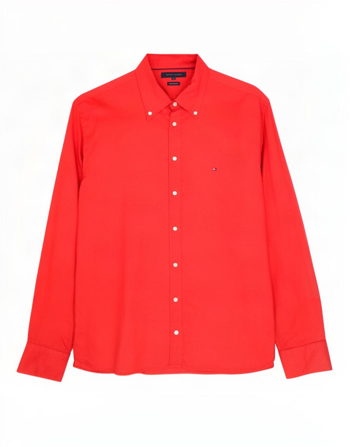Tommy Hilfiger Chemise Homme XL Lin Rouge