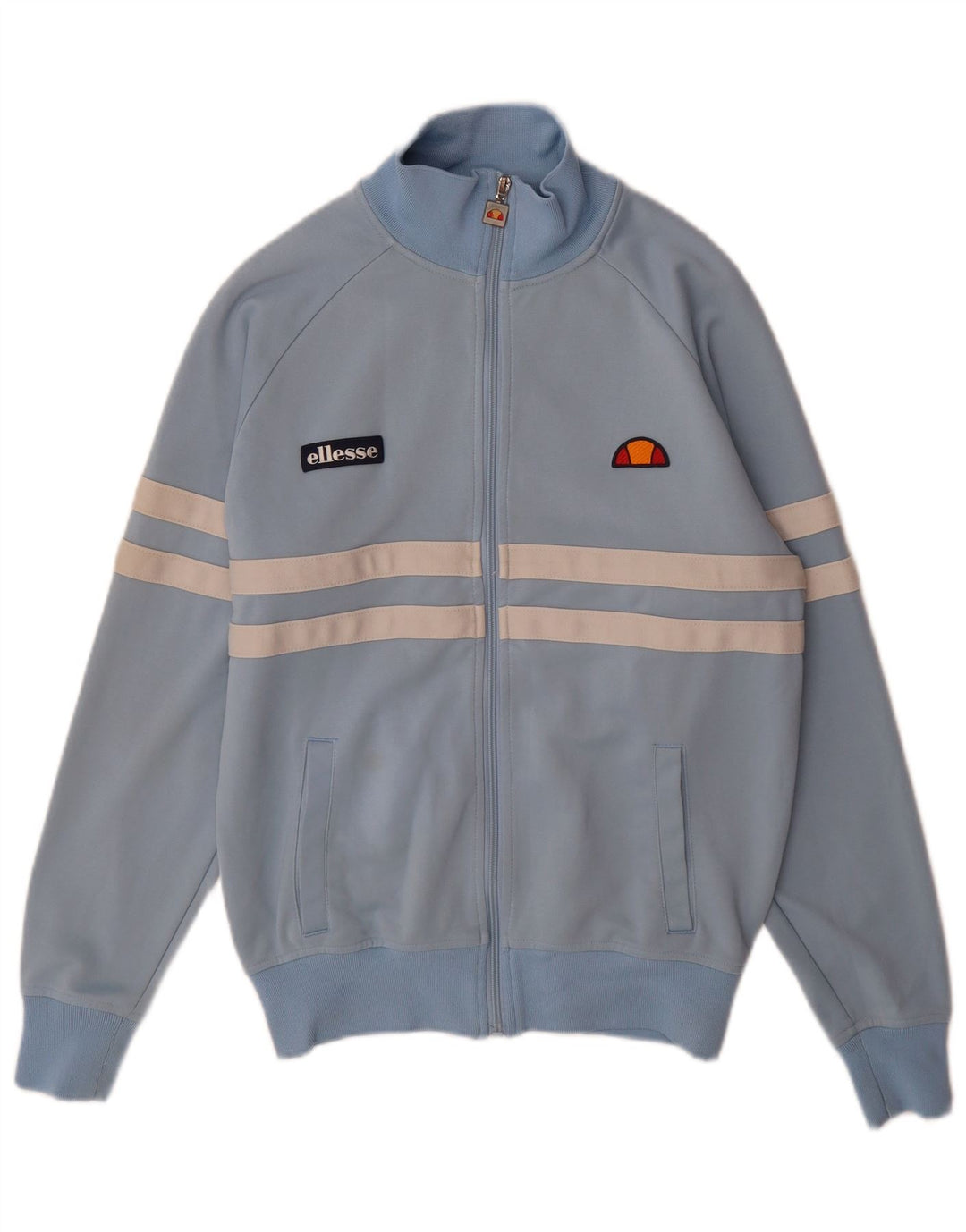 Ellesse Veste De Survêtement En Coton Rayé Bleu Moyen Homme