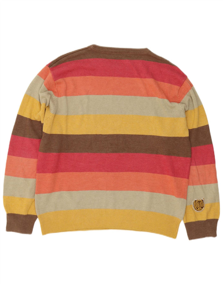 Quiksilver Pull Col Bateau Homme Rayé Multicolore Moyen