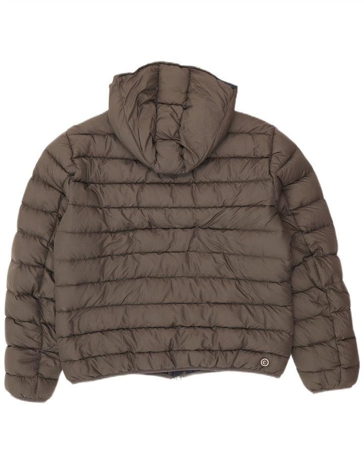 COLMAR Veste matelassée à capuche pour homme UK 40 Large Gris