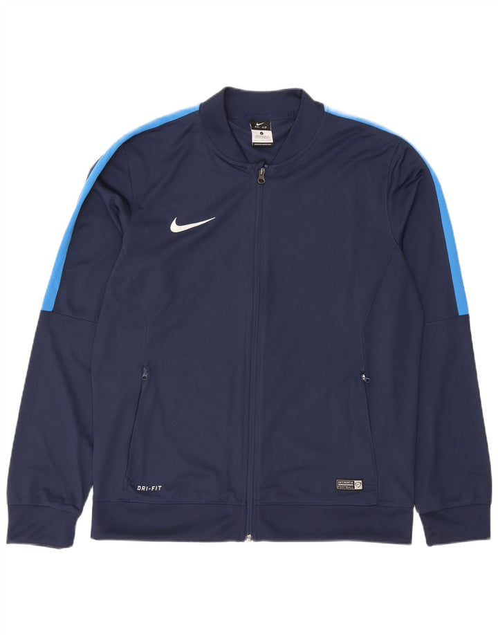Nike Veste de survêtement Dri Fit pour homme Taille L Bleu marine Colorblock