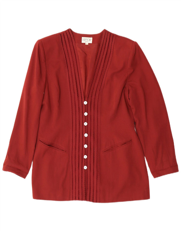 CARTOON Veste Blazer 7 Boutons Femme IT 42 Viscose Rouge Moyen
