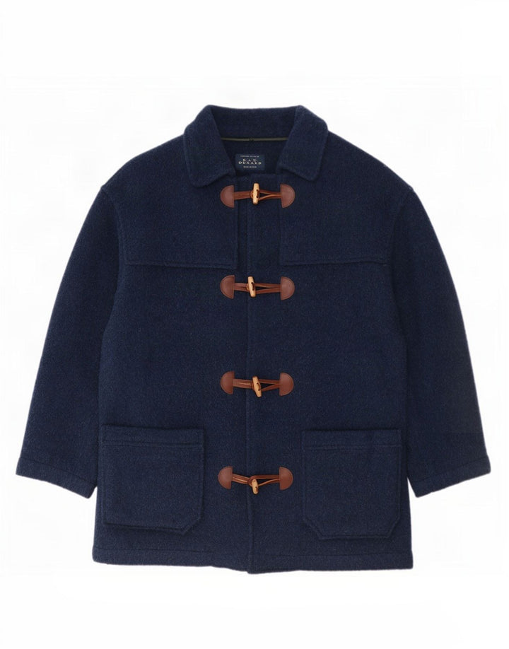 vintage Homme Duffle Coat IT 50 Grande Laine Bleu Marine