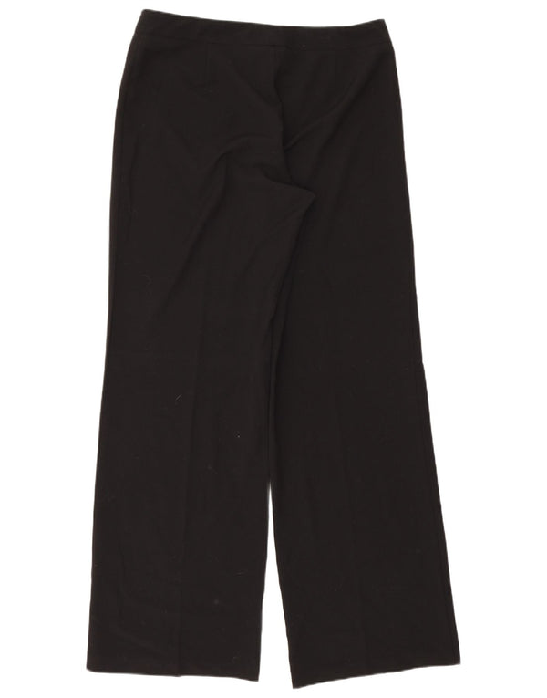 Marks & Spencer Pantalon droit décontracté pour femme UK 14 Large W34 L32 Noir