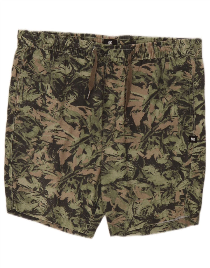 DC Short de Sport Homme Petit Vert Camouflage Coton