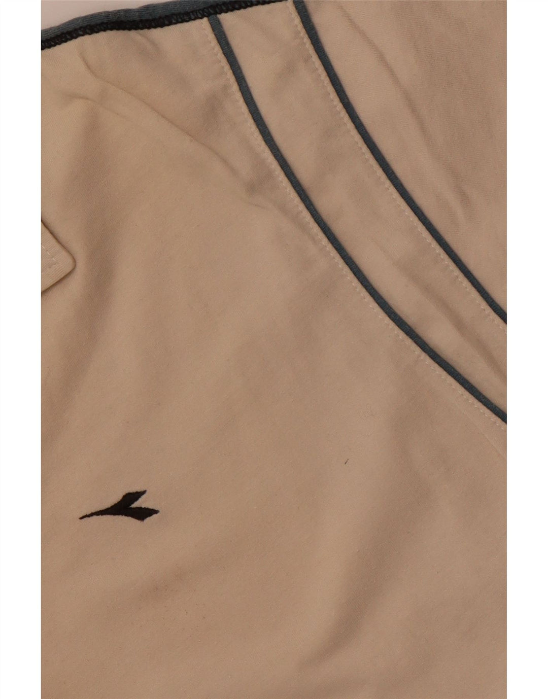 DIADORA Polo Homme Large Beige Colourblock Coton