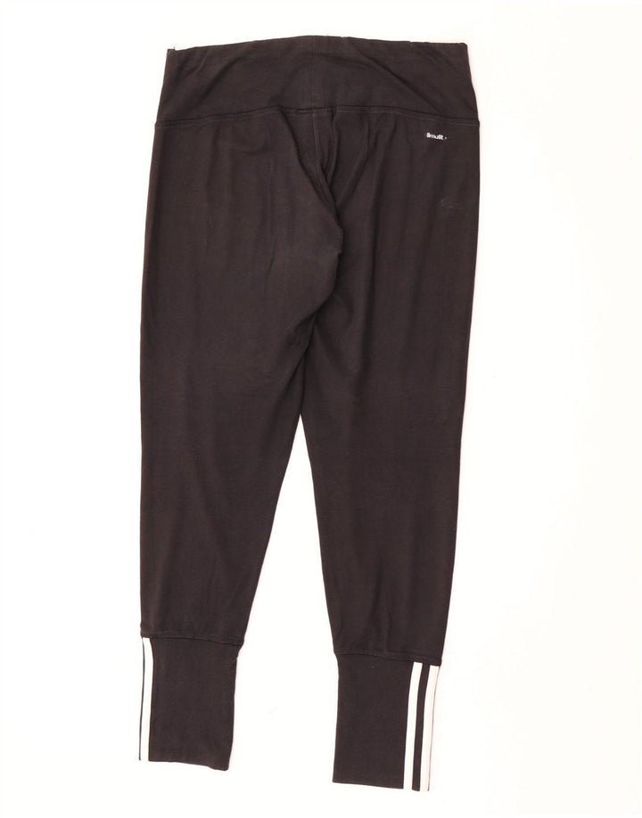 Adidas Leggings Femme UK 12/14 Coton Noir Moyen