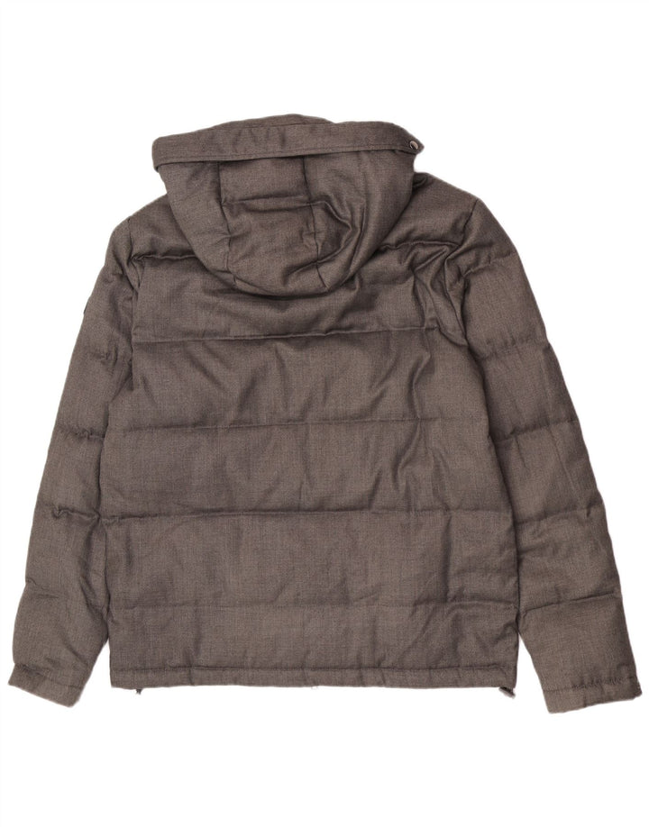 Liu Jo Veste matelassée à capuche pour homme UK 36 Gris moyen Polyester