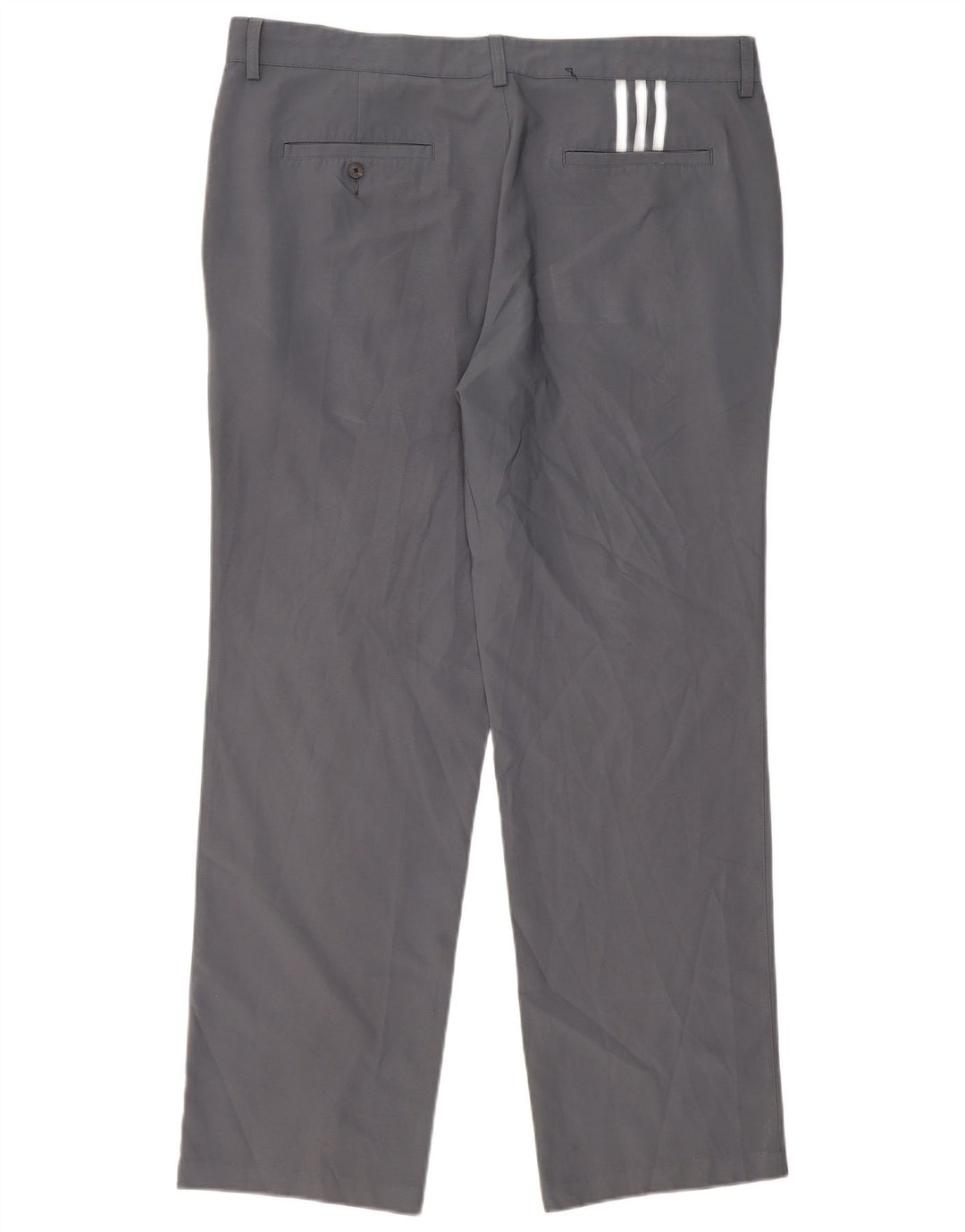 Adidas Pantalon Chino Droit Climalite Homme W38 L32 Gris Polyester