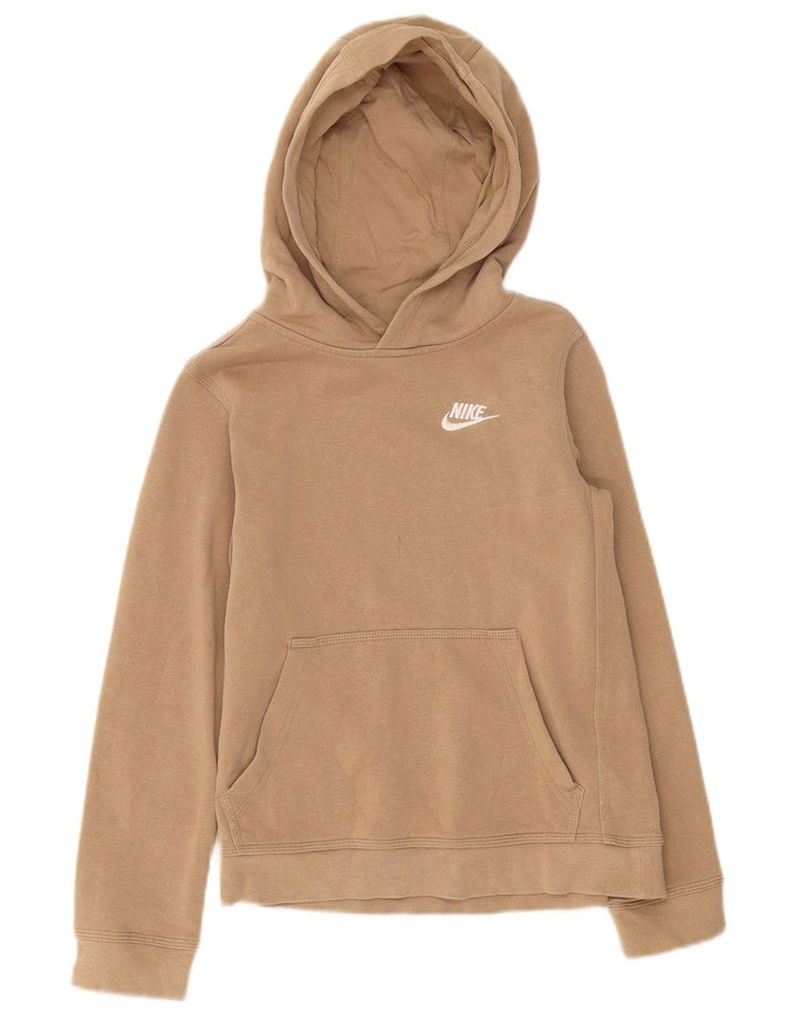 Nike Pull à capuche garçon 10-11 ans Coton Beige Moyen