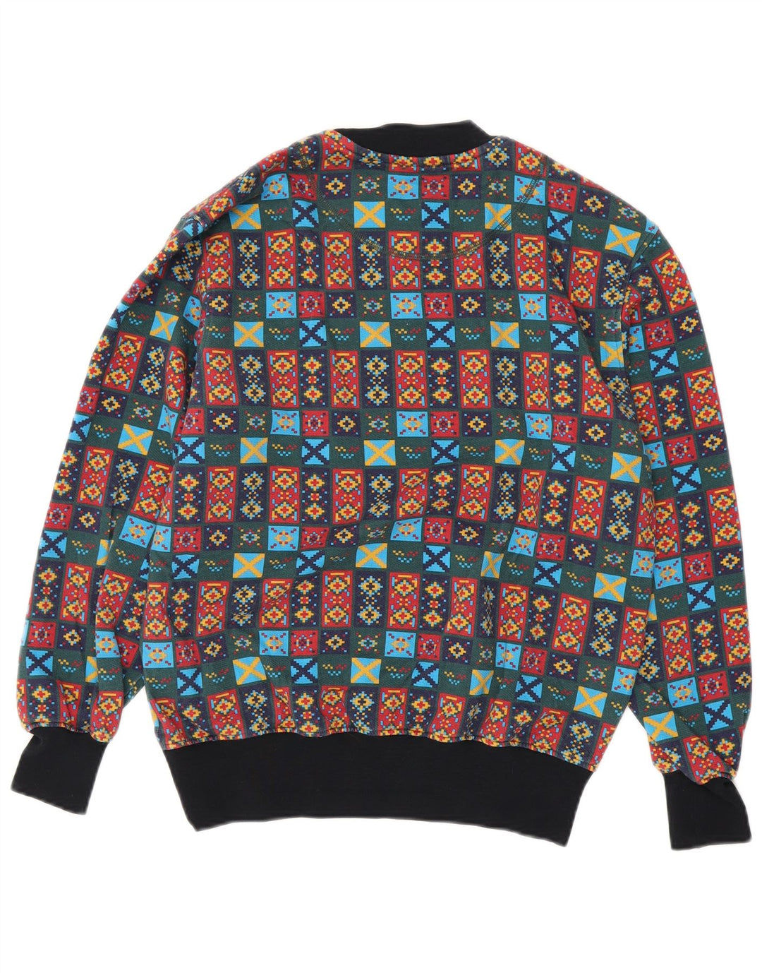 JOHNNY LAMBS Pull Sweatshirt Homme Moyen Multicolore Géométrique