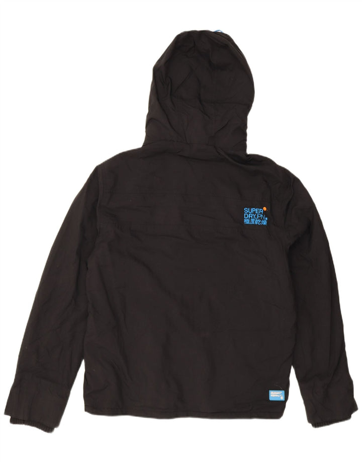 Superdry Veste coupe-vent à capuche Windcheater pour homme UK 40 Large Noir