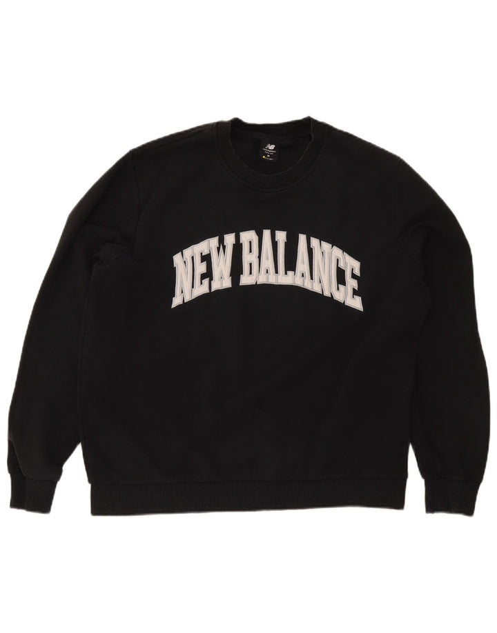 New Balance Sweat-Shirt Graphique Homme Noir Moyen Coton