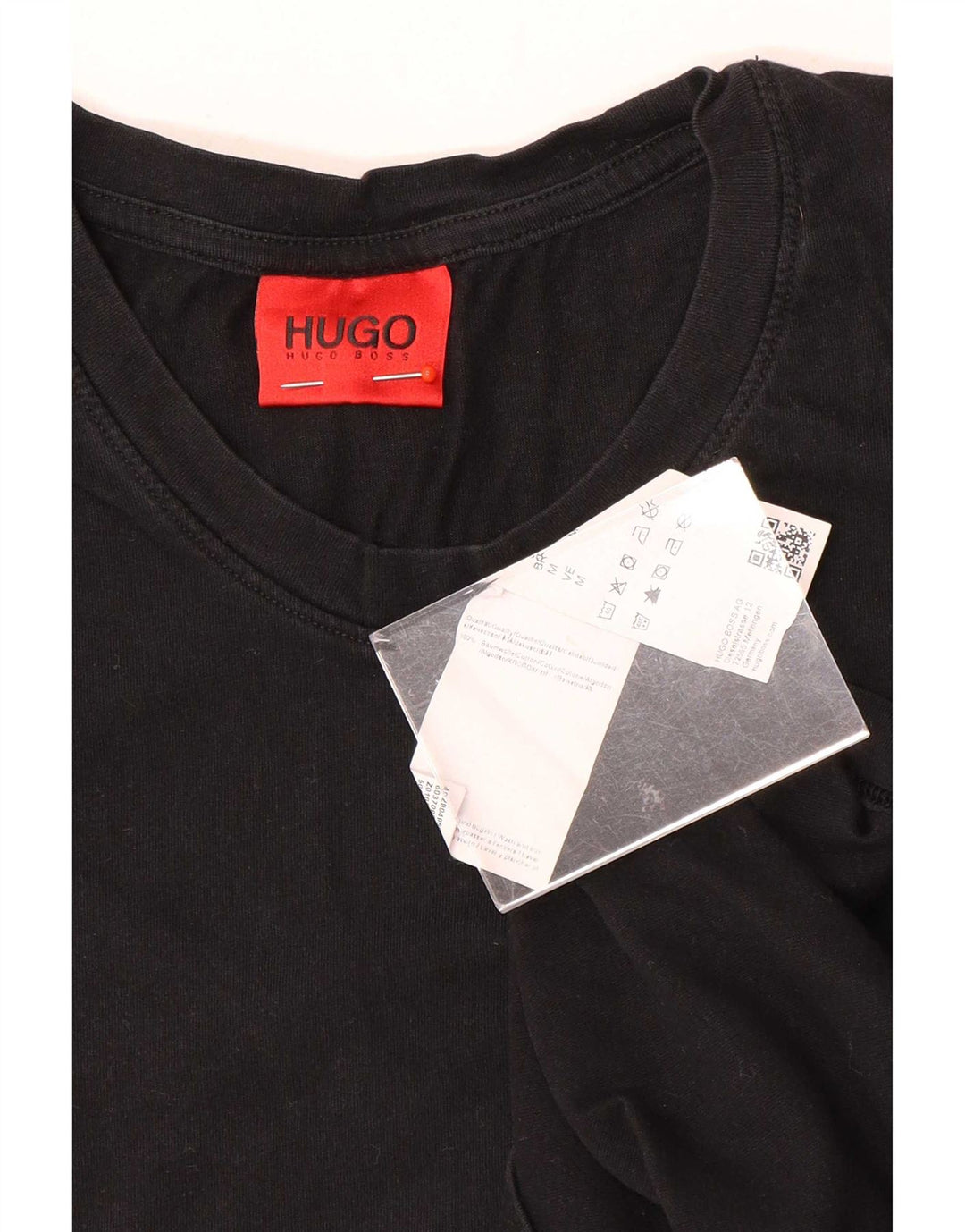 Hugo Boss Homme T-Shirt Top Coton Noir Moyen