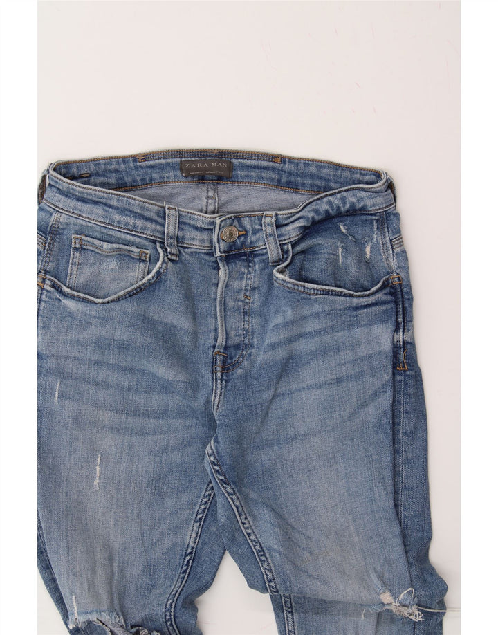 ZARA Mens Slim Jeans EU 40 Medium W31 L30 Blue Cotton Vintage Zara and Second-Hand Zara from Messina Hembry 