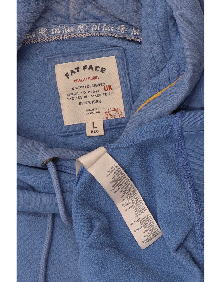 Fat Face Pull à capuche pour homme en coton bleu Taille L