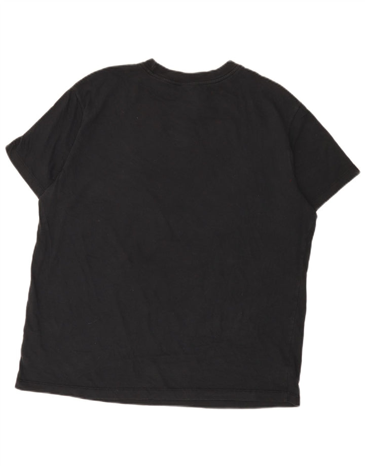 Nike Homme T-shirt graphique surdimensionné en coton noir moyen