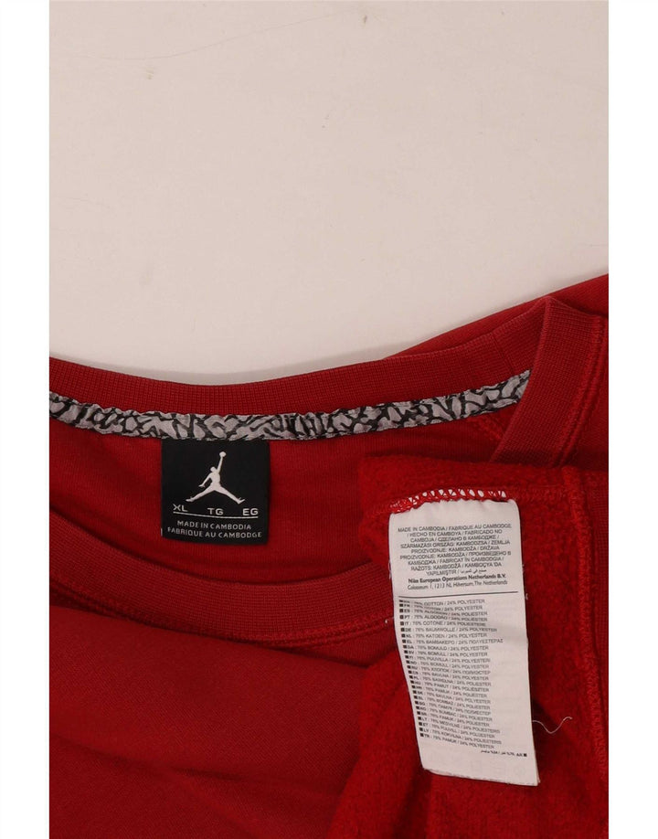 Jordan Sweat-shirt graphique pour homme XL en coton rouge