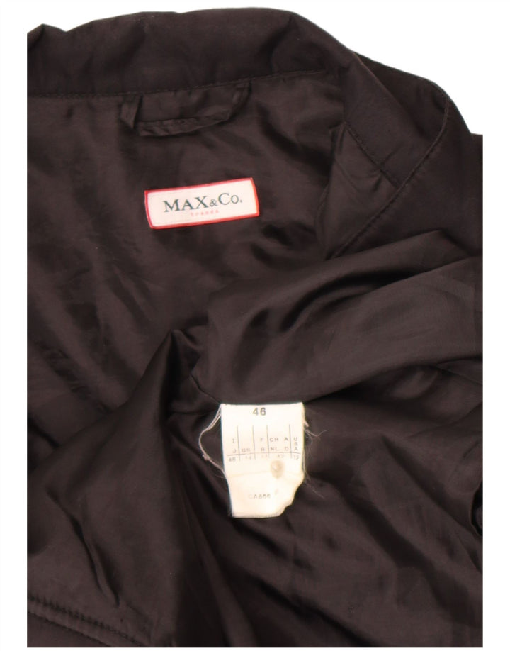 Max & Co. Veste coupe-vent pour femme UK 14 Large Noir