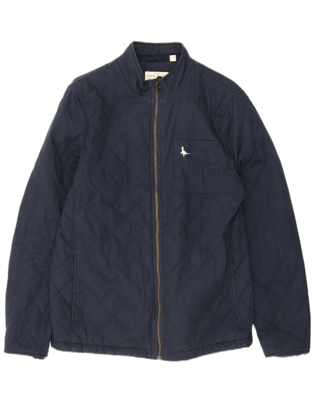 Jack Wills Veste matelassée pour homme UK 38 Bleu marine moyen Coton