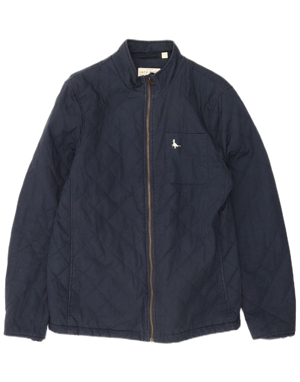 Jack Wills Veste matelassée pour homme UK 38 Bleu marine moyen Coton