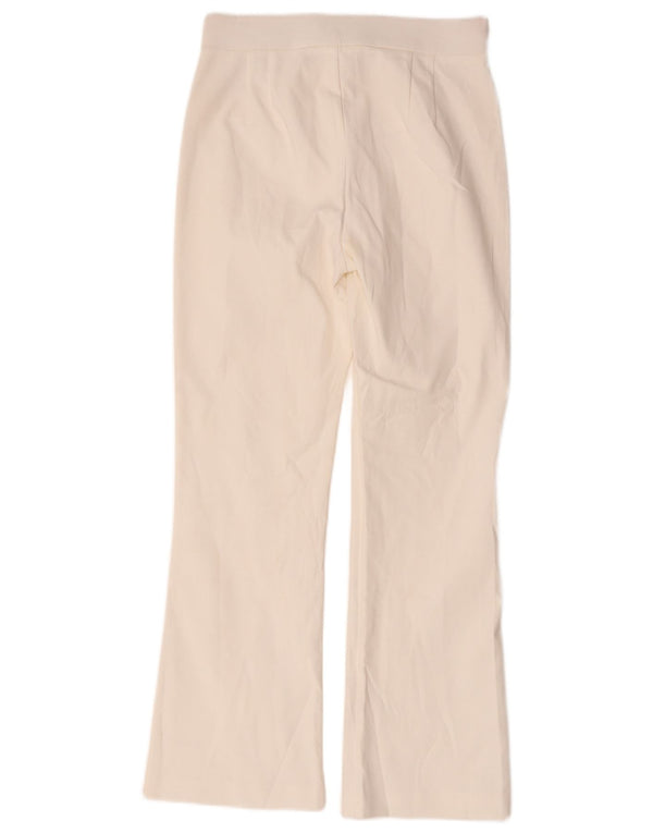 Pantalon décontracté Bootcut femme Zara petit W26 L26 coton blanc