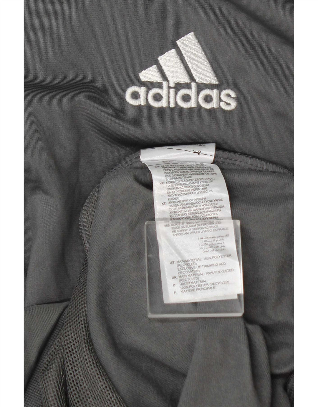 Adidas Veste de survêtement graphique pour homme Gris moyen Polyester