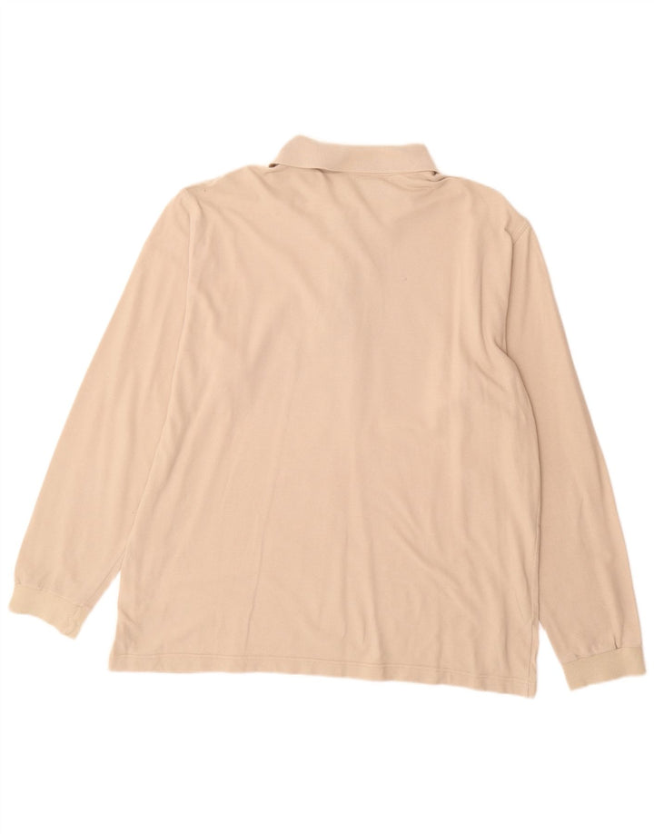 NAVIGARE Polo Homme Manches Longues XL Coton Beige