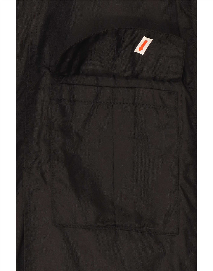 Benetton Veste Utility IT 44 Femme Noir Moyen Polyamide