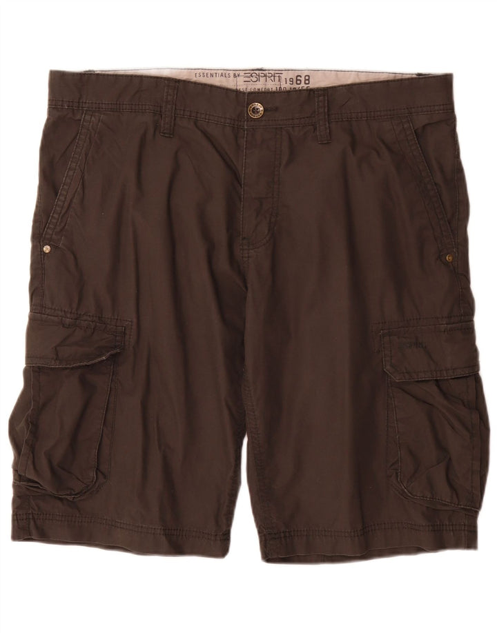 Esprit Short Cargo Homme Large W36 Gris Coton