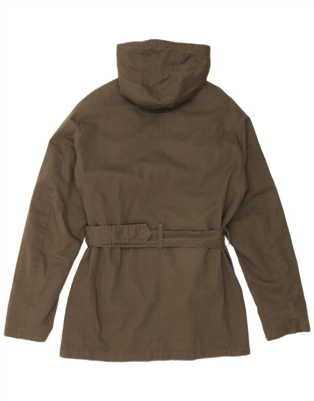 VINTAGE Veste Parka à capuche homme UK 40 Grand coton kaki