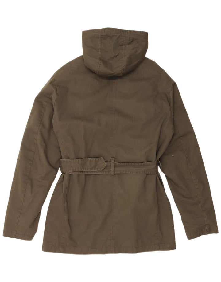 VINTAGE Veste Parka à capuche homme UK 40 Grand coton kaki