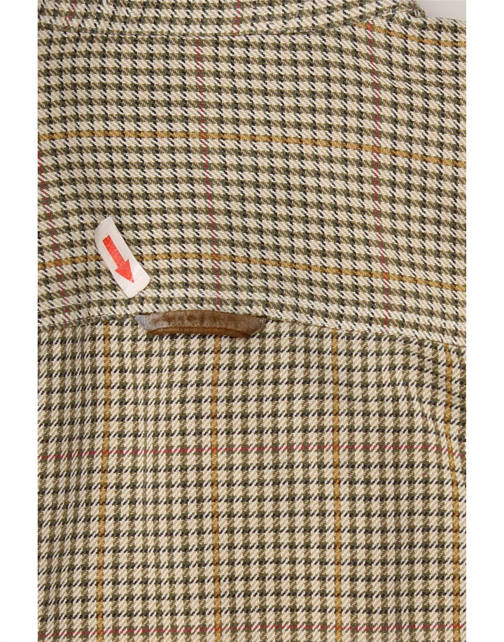 Orvis Chemise en flanelle pour homme en coton pied-de-poule vert moyen