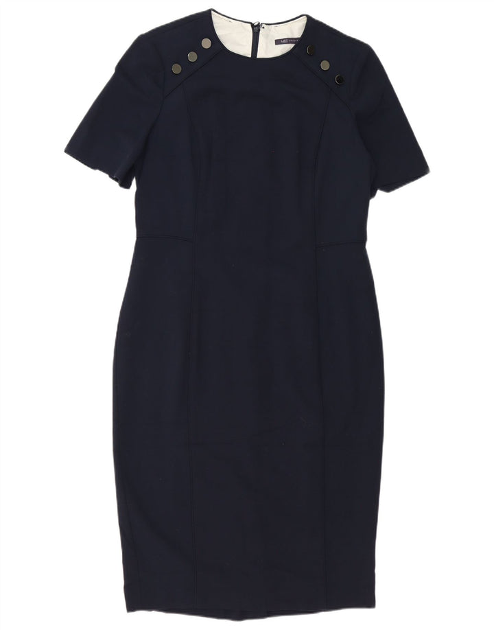 Marks & Spencer Robe fourreau pour femme UK 44 Large Bleu marine Polyester