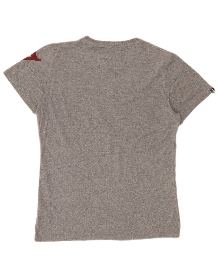 SUPERDRY T-Shirt Graphique Homme Gris Moyen Coton