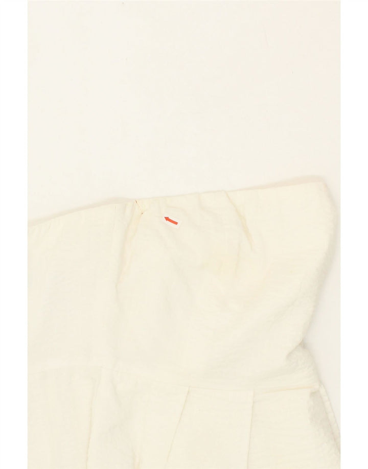 J. CREW Womens Strapless Dress US 6 Medium White Cotton Vintage J. Crew and Second-Hand J. Crew from Messina Hembry 