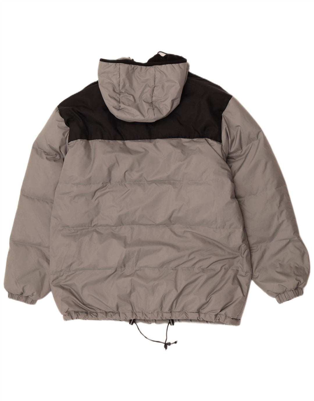 Fishbone Veste matelassée à capuche pour homme UK 38 Gris moyen Nylon colour block
