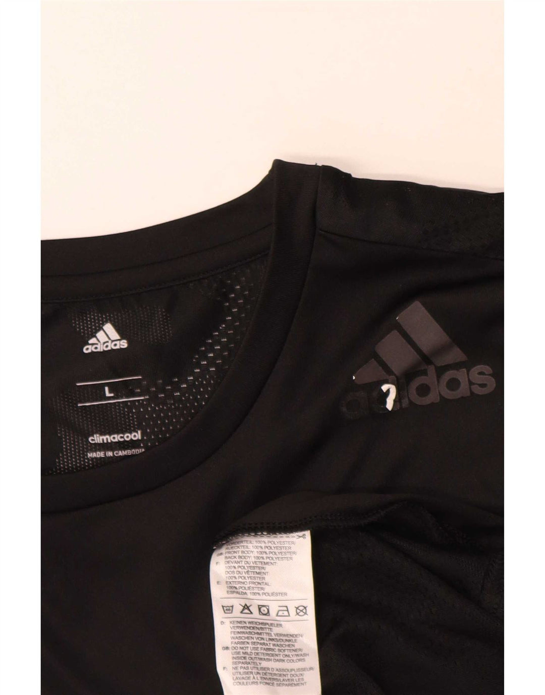 Adidas Hommes Climacool T-Shirt Haut Grand Noir Polyester