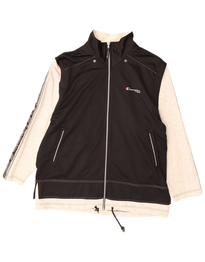 Champion Veste de Survêtement Graphique pour Homme Grand Noir Colorblock