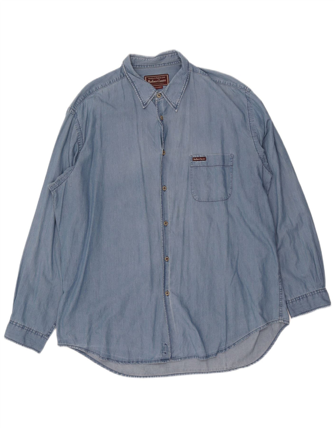 Marlboro Classics Chemise Homme 3XL Bleu Coton