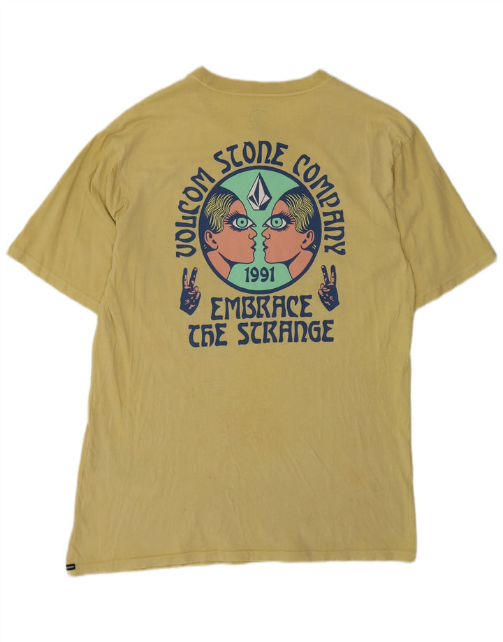 Volcom T-Shirt Graphique Haut Jaune Moyen Coton Homme