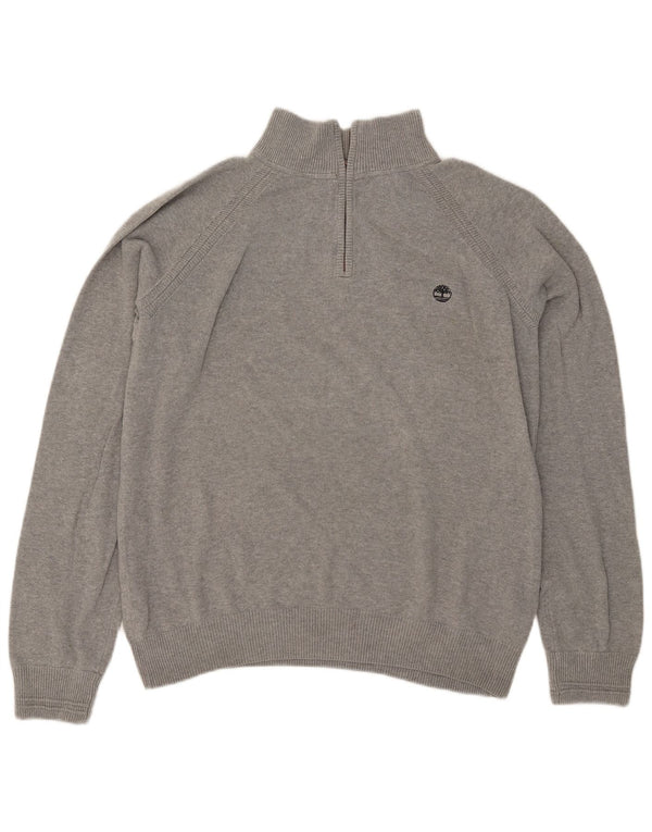 TIMBERLAND Pull coupe classique à col zippé pour homme XL Gris