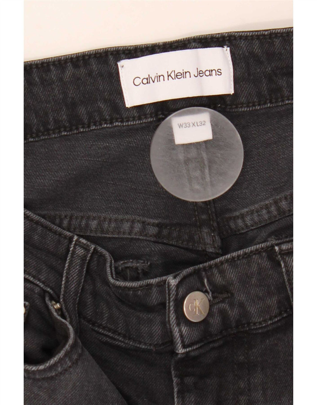 Calvin Klein Jean Slim Homme W33 L32 Noir Coton