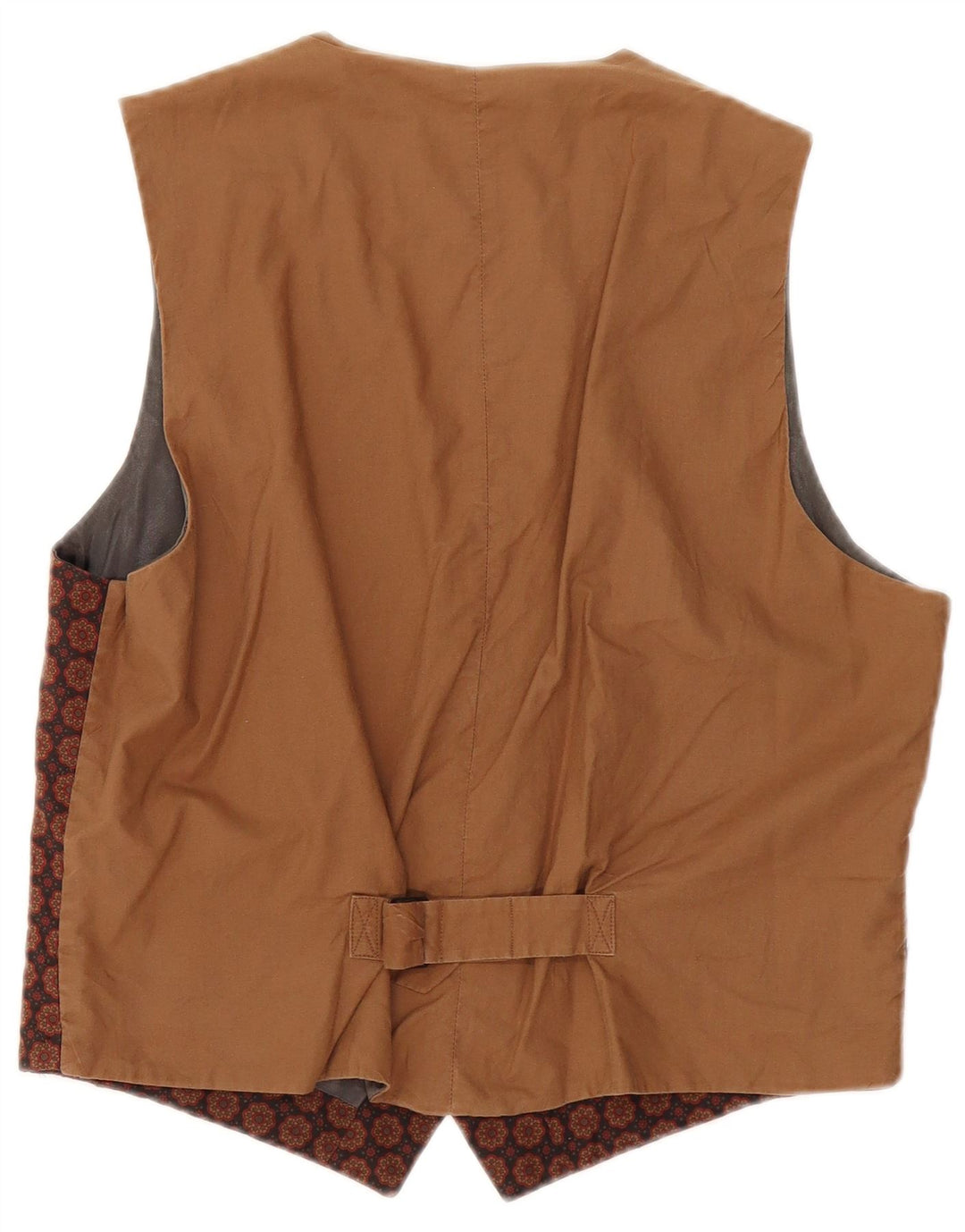 gilet homme vintage IT 50 Medium Brown Floral