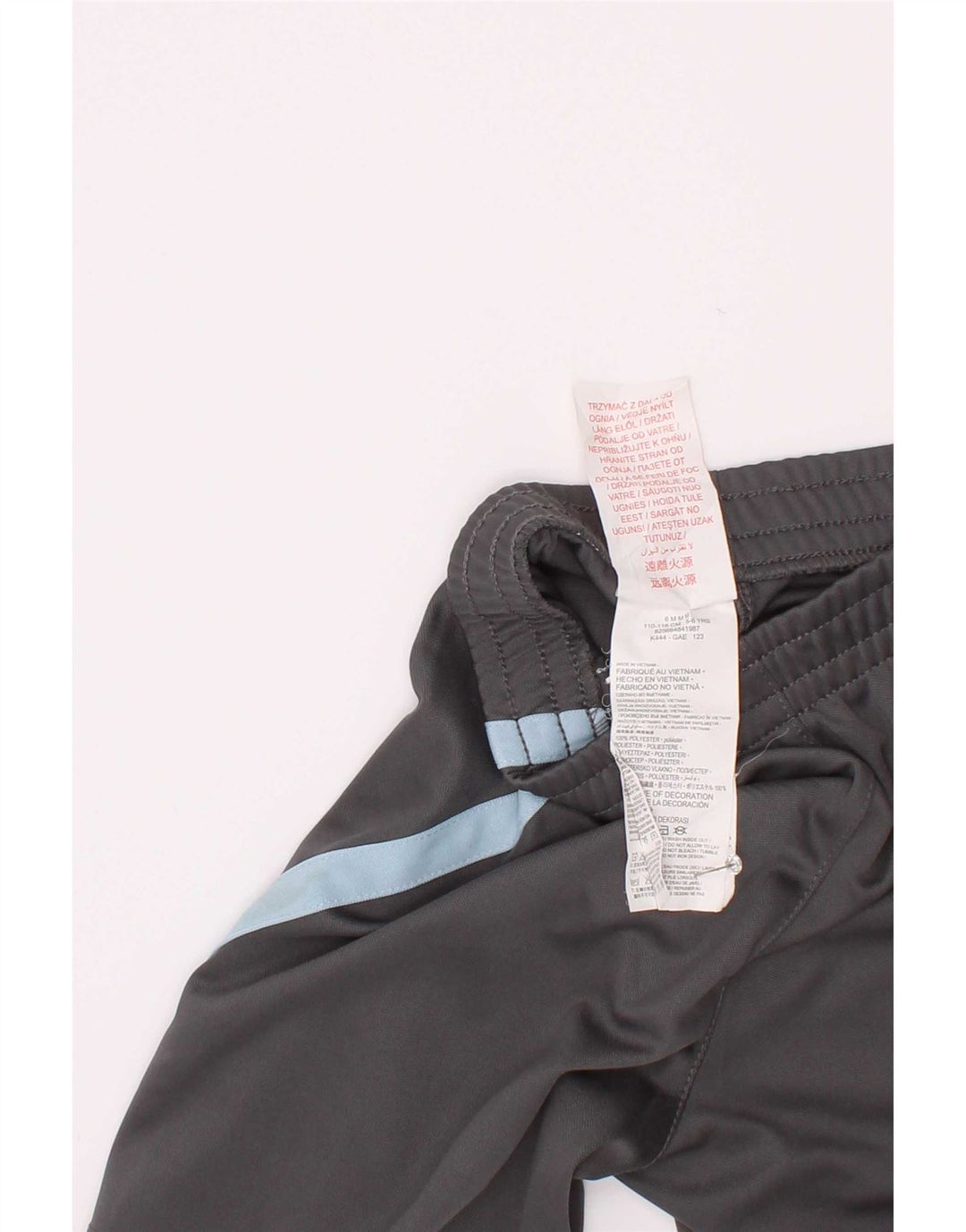 Nike Short de sport garçon 5-6 ans Gris Colorblock Polyester